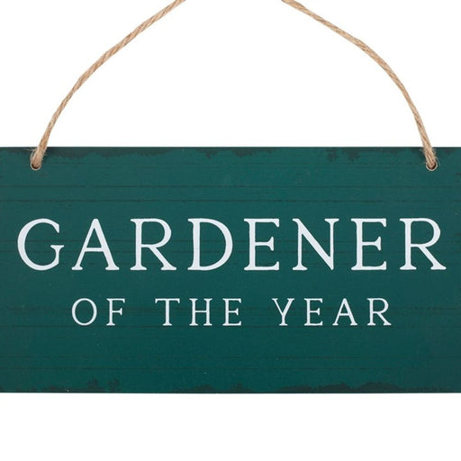 Gardener of the Year Hanging Sign - The Gift Cabin UK