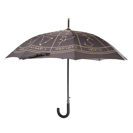 Black Astrology Wheel Umbrella - The Gift Cabin UK