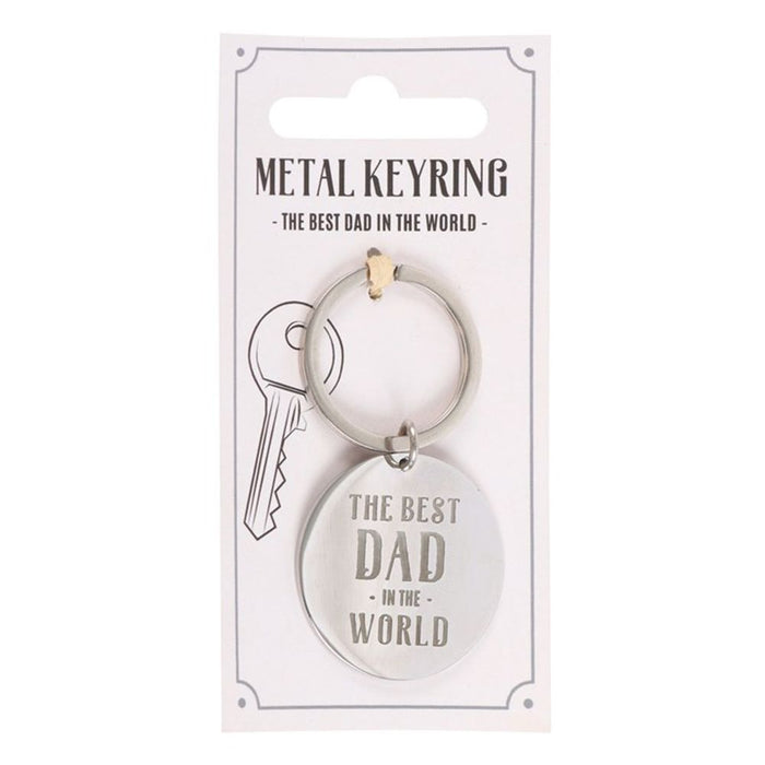 Best Dad in the World Keyring - The Gift Cabin UK