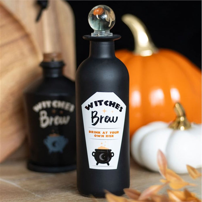 Decorative Witches Brew Glass Potion Bottle - The Gift Cabin UK