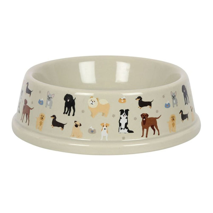 Dog Print Food Bowl - The Gift Cabin UK