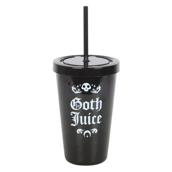 Goth Juice Plastic Tumbler with Straw - The Gift Cabin UK