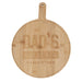 Dad's Pizzeria Bamboo Pizza Board - The Gift Cabin UK