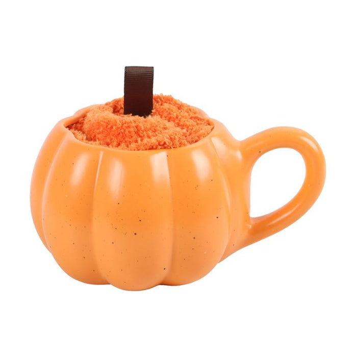 Pumpkin Shaped Mug and Socks Set - The Gift Cabin UK