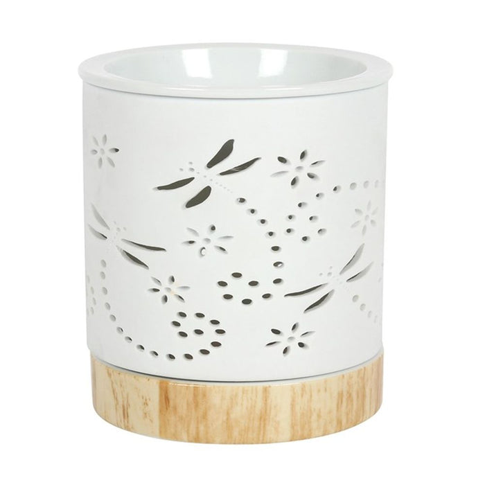 Dragonfly Matte Ceramic Oil Burner - The Gift Cabin UK