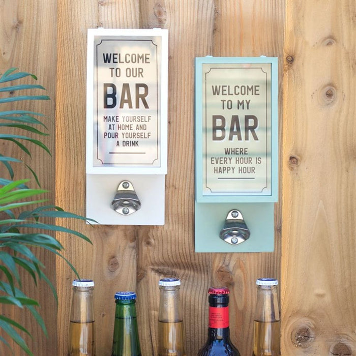 Green Garden Bar Bottle Opener Plaque - The Gift Cabin UK