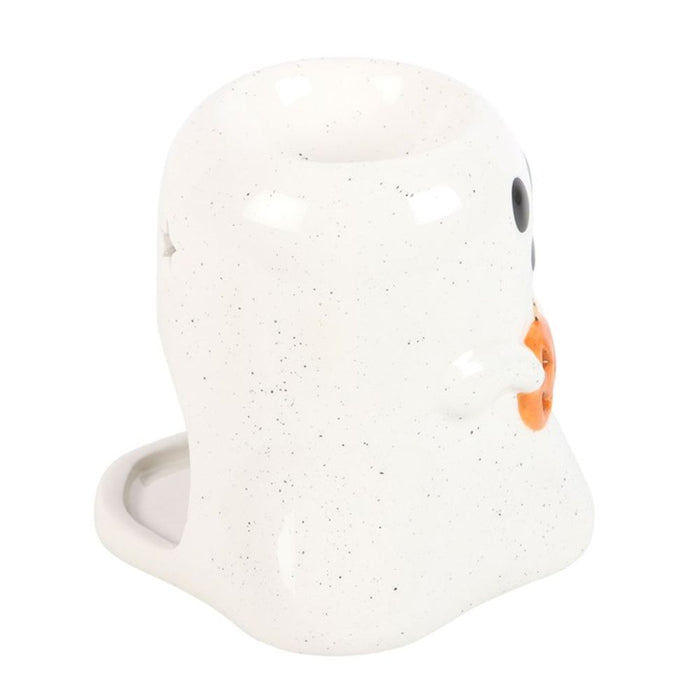 Ghost Shaped Oil Burner with Pumpkin - The Gift Cabin UK