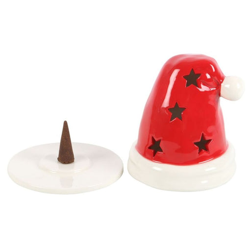 Santa Hat Incense Cone Burner and Tealight Holder - The Gift Cabin UK