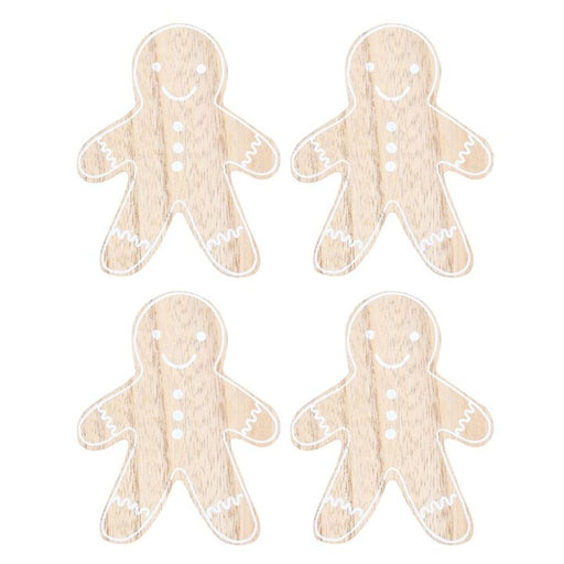 Gingerbread Man Coaster Set - The Gift Cabin UK