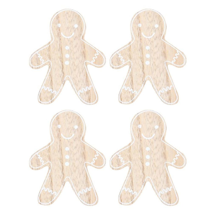 Gingerbread Man Coaster Set - The Gift Cabin UK