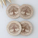 Set of 4 Tree of Life Engraved Coasters - The Gift Cabin UK