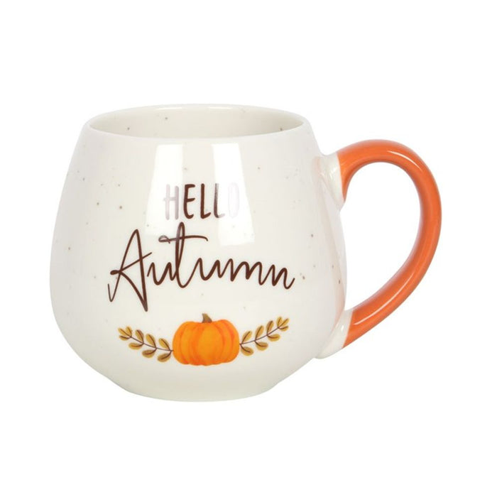 Hello Autumn Rounded Mug - The Gift Cabin UK