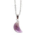 Amethyst Crystal Moon Necklace on Greeting Card - The Gift Cabin UK