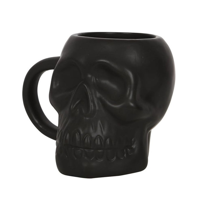 Matte Black Skull Mug - The Gift Cabin UK