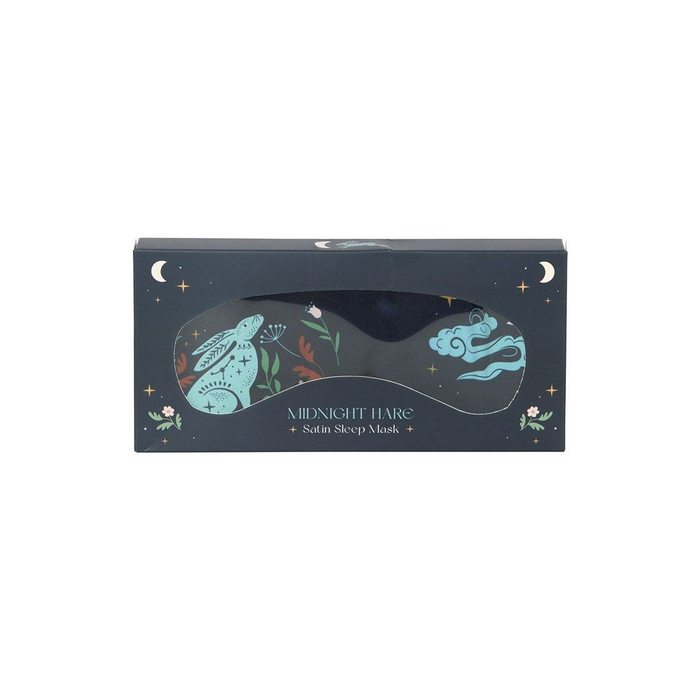 Midnight Hare Satin Sleep Mask - The Gift Cabin UK