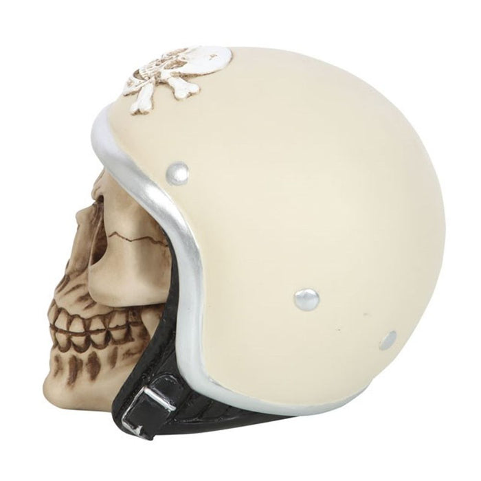 Skull Ornament with Helmet - The Gift Cabin UK