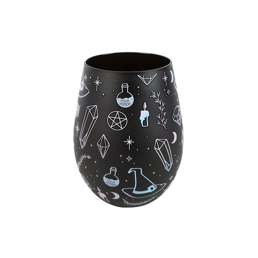 Crystal Witch Print Stemless Glass - The Gift Cabin UK