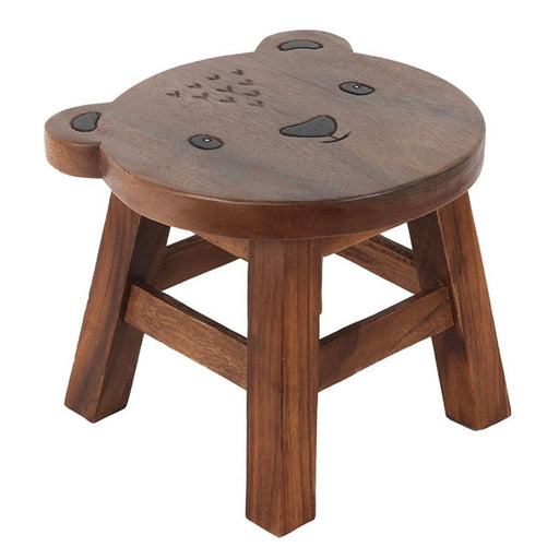 26cm Children's Wooden Bear Stool - The Gift Cabin UK