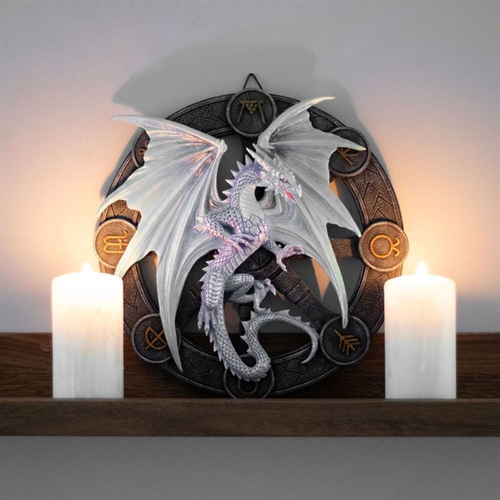 Yule Dragon Resin Wall Plaque by Anne Stokes - The Gift Cabin UK